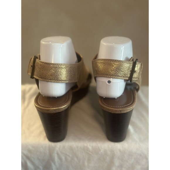 Donald J Pliner Fallon Bronze Platform Wedge Sandals N5673 Size 10M - Picture 5 of 7